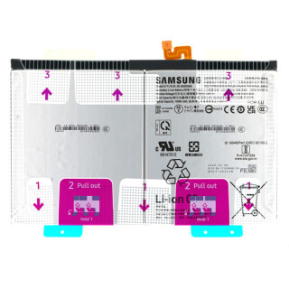 Akkumulátor Samsung Galaxy Tab S10 FE+ / SM-X620 / SM-X626, eredeti, 10090 mAh