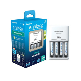 Panasonic BQ-CC51E NiMH akkumulátortöltő és 4 db Eneloop AAA elem