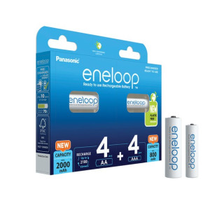Panasonic Eneloop akkumulátor AA / AAA, 8 db