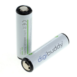 Digibuddy Li-Ion 18650 2600 mAh akkumulátorcsomag 2 darab