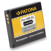 NB-8L akkumulátor Canon PowerShot A2200 / A3000 IS / A3100 IS, 740 mAh
