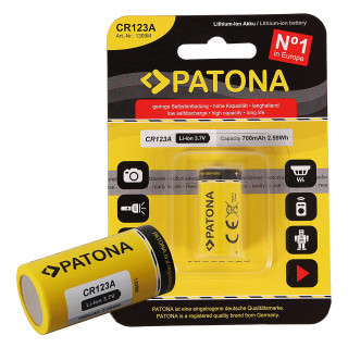 Akkumulátor CR123A, Li-Ion, 700 mAh