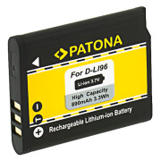 D-LI96 akkumulátor Pentax WG-1000, 890 mAh rendszerhez, 890 mAh