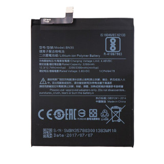 Akkumulátor Xiaomi Redmi 5-höz, BN35, Eredeti, 3200 mAh