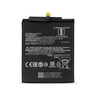 Akkumulátor Xiaomi Redmi 6A, BN37, eredeti, 3000 mAh