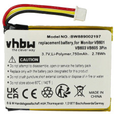 Akkumulátor GlobalSat GH625XT, 750 mAh
