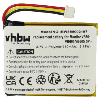 Akkumulátor GlobalSat GH625XT, 750 mAh