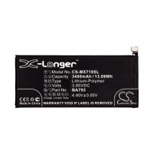 Akkumulátor Meizu Pro 7 Plus / M793Q, 3400 mAh