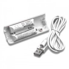 Akkumulátor Nintendo Wii távirányítóhoz, fehér 400mAh