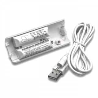 Akkumulátor Nintendo Wii távirányítóhoz, fehér 400mAh