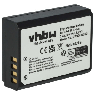 LP-E10 akkumulátor Canon EOS 1100 / EOS 1100D / Kiss X50, 800 mAh