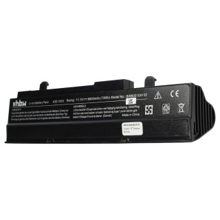 Akkumulátor Asus Eee PC 1011 / 1015 / 1016, fekete, 6600 mAh