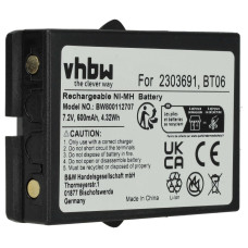 Akkumulátor Danfoss TM60 / TM61 / TM62, 2303691, 600 mAh