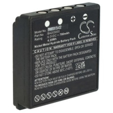 Akkumulátor HBC Radiomatic BA222060 / BA203060, fekete,  700 mAh