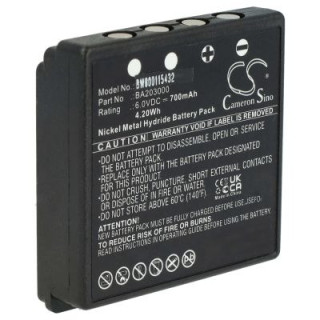 Akkumulátor HBC Radiomatic BA222060 / BA203060, fekete,  700 mAh