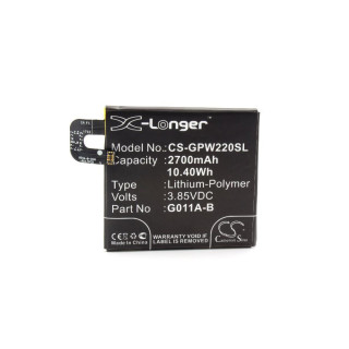 Akkumulátor Google Pixel 2 telefonhoz, 2700 mAh