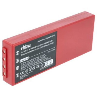 Akkumulátor HBC Radiomatic BA210040 / BA211060, piros,  2000 mAh
