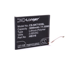 Akkumulátor Nokia 6, 3000 mAh