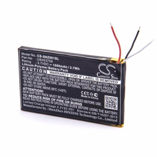 Akkumulátor Sony NWZ-ZX1, 1000 mAh