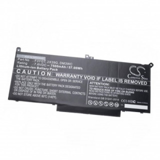 Akkumulátor Dell Latitude 7280 / 7290 / 7380 / 7390, 7,6 V, 7500 mAh
