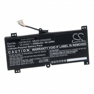 Akkumulátor Asus GL504GV / G515GV / G715GV / GL764GW, C41N1731, 4300 mAh Akkumulátor Asus GL504GV / G515GV / G715GV / GL764GW, C41N1731, 4300 mAh