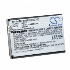 Akkumulátor ZTE Jazz Super 4G LTE WiFi / MF673, 2200 mAh