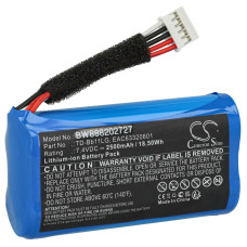 Akkumulátor LG Xboom Go PK7 / Music Flow P7, 2500 mAh