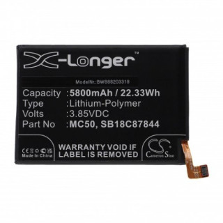 Akkumulátor Lenovo K12 Pro / Motorola G9 Power / Nokia G60 5G, MC50, 5800 mAh