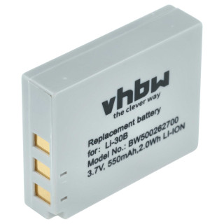 Akkumulátor LI-30B, Olympus mju Mini Digital / Digital S / Stylus Verve Digital, 550 mAh