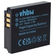 CGA-S005 akkumulátor Panasonic Lumix DMC-FC01 / DMC-FX8 / DMC-LX1, 750 mAh