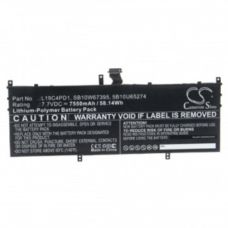 Lenovo Yoga C640-13IML, 7550 mAh akkumulátor