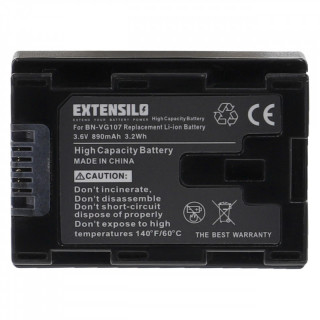 BN-VG107 akkumulátor JVC Everio GZ-E100 / GZ-HD500 / GZ-MS110, 890 mAh
