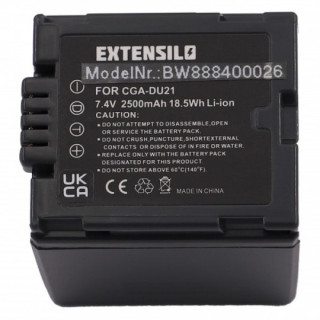 CGA-DU14 / CGA-DU21 akkumulátor Panasonic NV-GS10 / PV-GS50 / VDR-M30, 2500 mAh