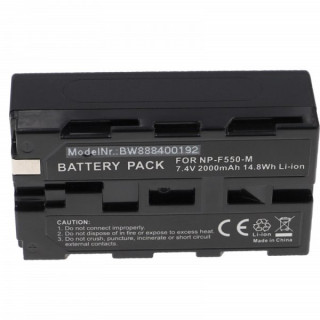 NP-F550 / NP-F750 akkumulátor Sony CCD-RV100 / CCD-RV200, 2000 mAh
