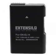 Akkumulátor EN-EL14 Nikon D3100 / D3400 / D5100 / D5600 / P7000, 1100 mAh