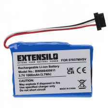 Akkumulátor Becker Traffic Assist 107 / Z200 / Z205, 1000 mAh