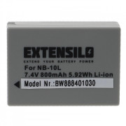 NB-10L akkumulátor Canon PowerShot SX40 / SX50 / G10, 800 mAh