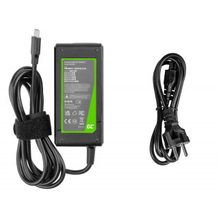 Töltő HP / Toshiba / Acer / Asus / Lenovo / Dell laptopokhoz, 45 W / 20 V / 4,25 A / USB-C csatlakozás