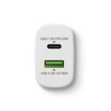 USB-A / USB-C töltő / adapter, 25 W