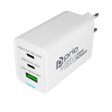 USB-A / USB-C töltő / adapter, GaN, PD, 65 W