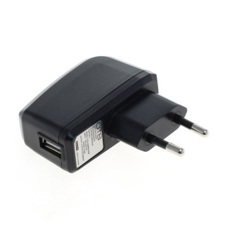 USB töltő / adapter, univerzális, AutoID funkció, fekete, 2A