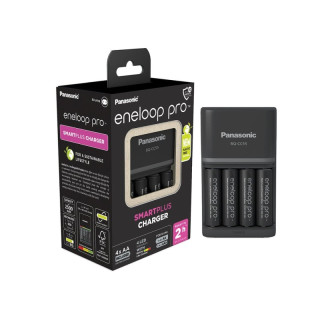 Panasonic BQ-CC55E NiMH akkumulátortöltő és 4 db Eneloop Pro AA akkumulátor