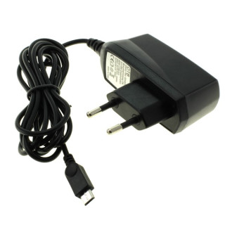 Töltő telefonokhoz MicroUSB csatlakozóval, univerzális, 1A