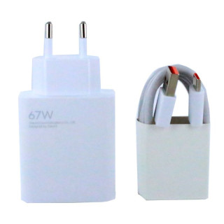 Eredeti Xiaomi MDY-12-EH  kábellel USB-C telefontöltő, 67W