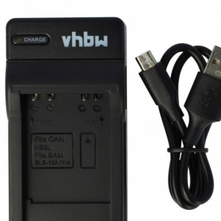 Akkumulátortöltő Canon NB-6L / Samsung SLB-10A / JVC BN-VH105, MicroUSB