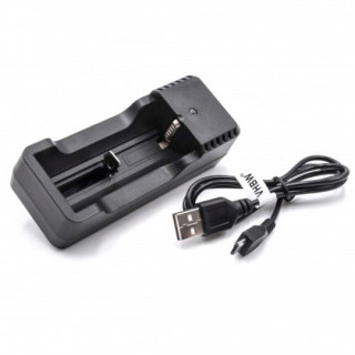 Töltő Li-Ion 18500 / 18650 / 14500 / 18350 akkumulátorokhoz, MicroUSB