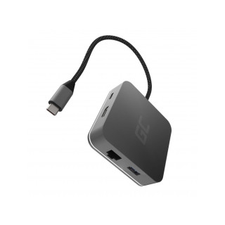 Többportos adapter 6 az 1-ben USB-C-ről USB-C-re, 3xUSB-A, HDMI, Ethernet
