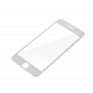 Edzett védőüveg iPhone 6 / 6S, Full Cover 3D, fehér