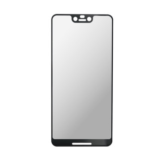 Edzett üveg képernyővédő fólia Google Pixel 3 XL telefonhoz, teljes borító 3D, fekete