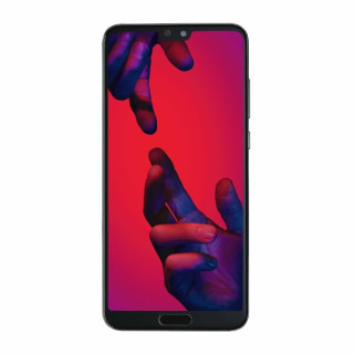 Üveg és LCD képernyő Huawei P20, eredeti (OEM), fekete